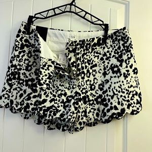 Animal print shorts